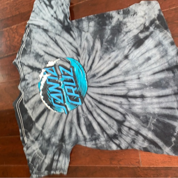 Santa Cruz Tye Dye Wash Logo Tee SZ L - Picture 4 of 4